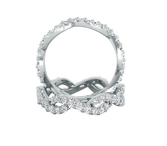 INFINITY STYLE DIAMOND ETERNITY RING