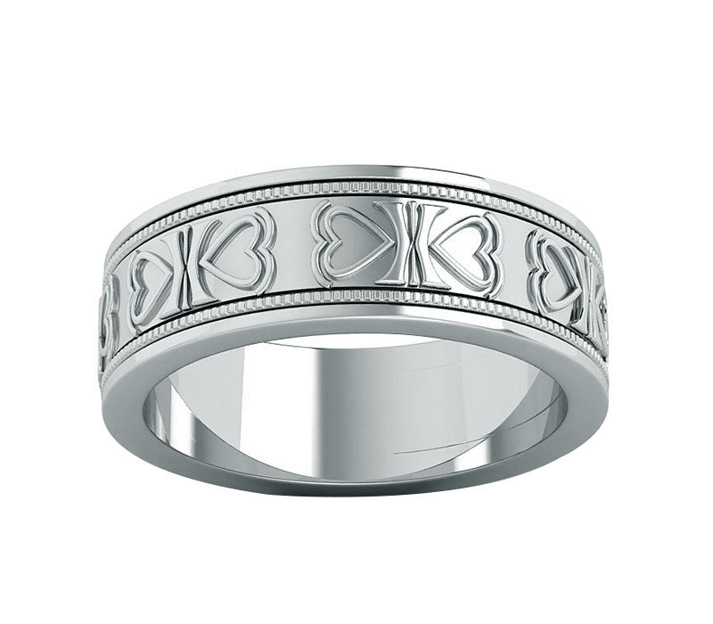 HANDSOME ENGRAVED WEDDING RING