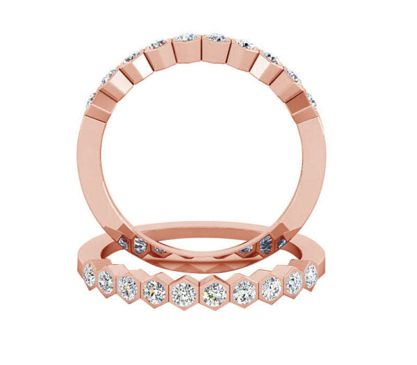 ELEGANT TEN STONE DIAMOND RING