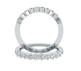 ELEGANT TEN STONE DIAMOND RING