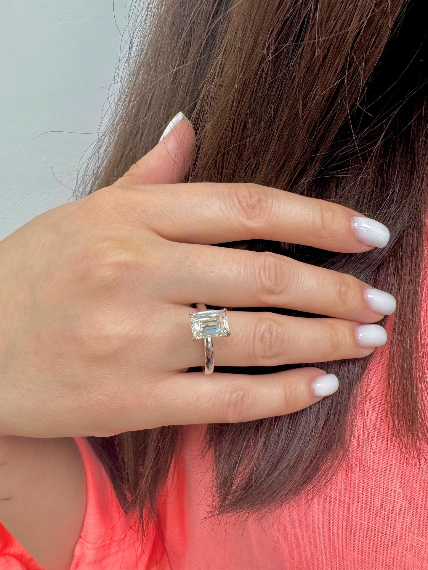 4 Carat Lab Grown Diamond Ring E VS1 IGI Certified, 14K Solid Gold Engagement Ring, Ethical Diamond Ring, Statement Ring, Bridal Jewelry