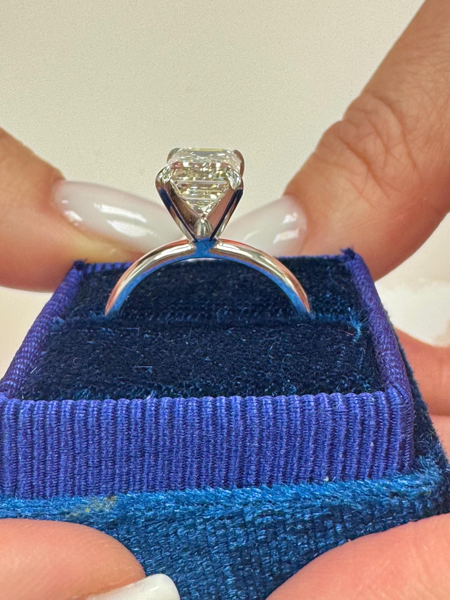 4 Carat Lab Grown Diamond Ring E VS1 IGI Certified, 14K Solid Gold Engagement Ring, Ethical Diamond Ring, Statement Ring, Bridal Jewelry