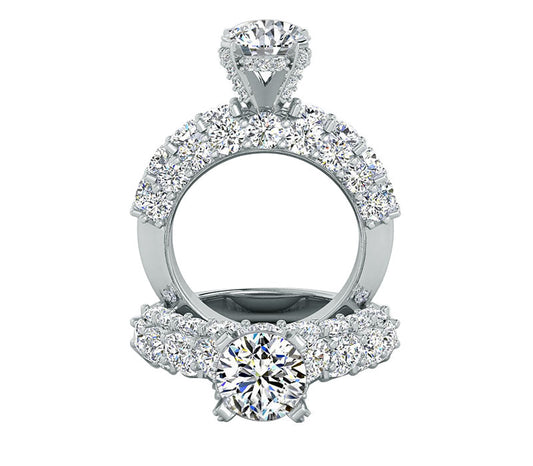 SIDED STONE DIAMOND ENGAGEMENT RING