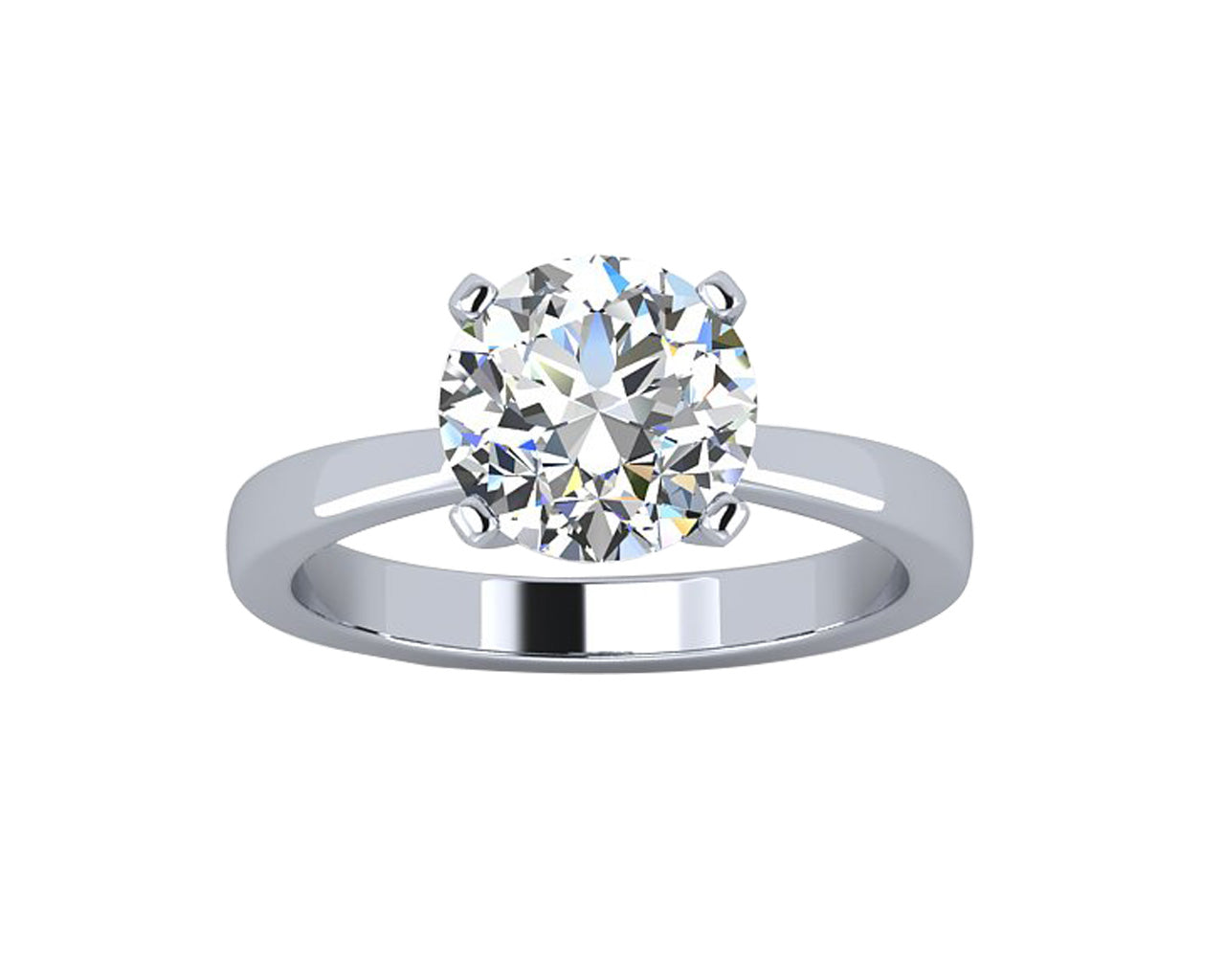 TAPERED FOUR PRONG CLASSIC SOLITAIRE