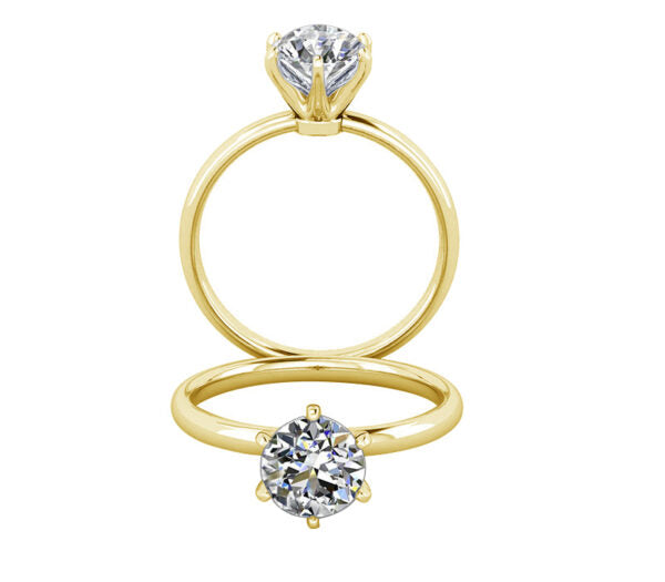 SIX PRONG COMFORT FIT SOLITAIRE