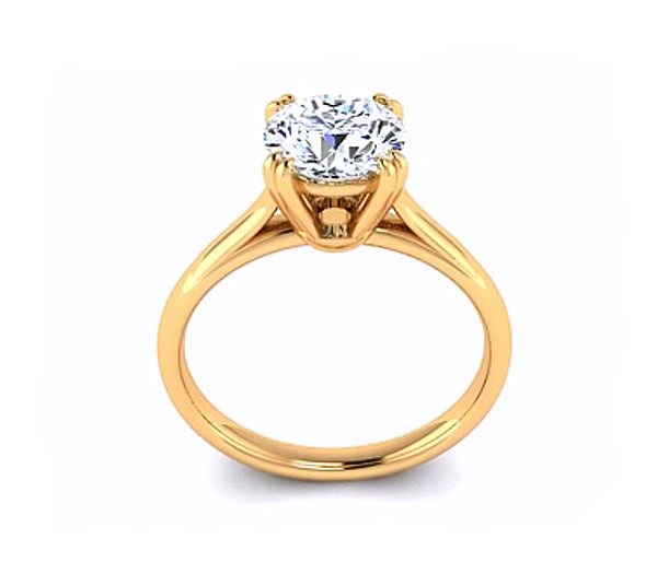 COMFORT FIT DOUBLE PRONG SOLITAIRE