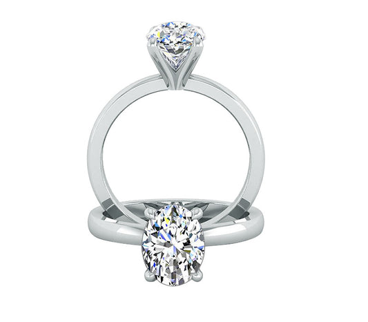 CLASSIC FOUR PRONG OVAL SOLITAIRE