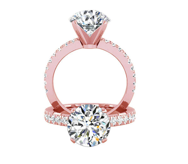 TWENTY DIAMOND PAVÉ SETTING ENGAGEMENT RING