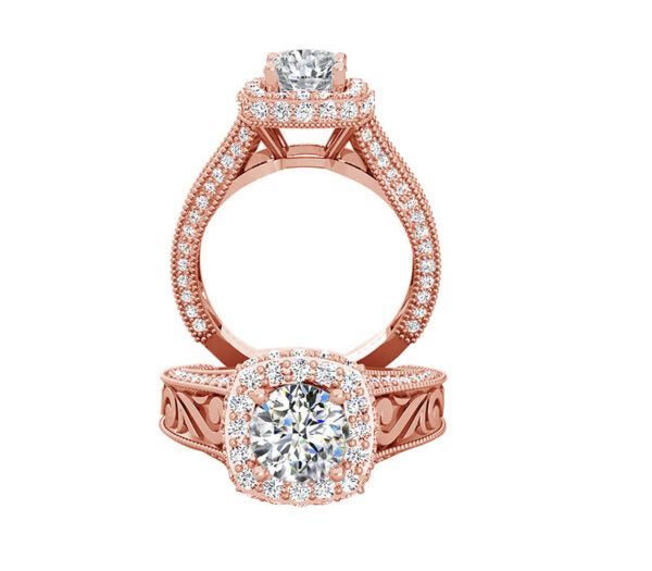 ARTSY PATTERN WOMEN DIAMOND ENGAGEMENT RING