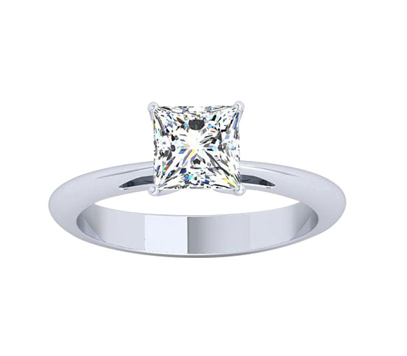 EMBELLISH PRINCESSES CUT DIAMOND SOLITAIRE
