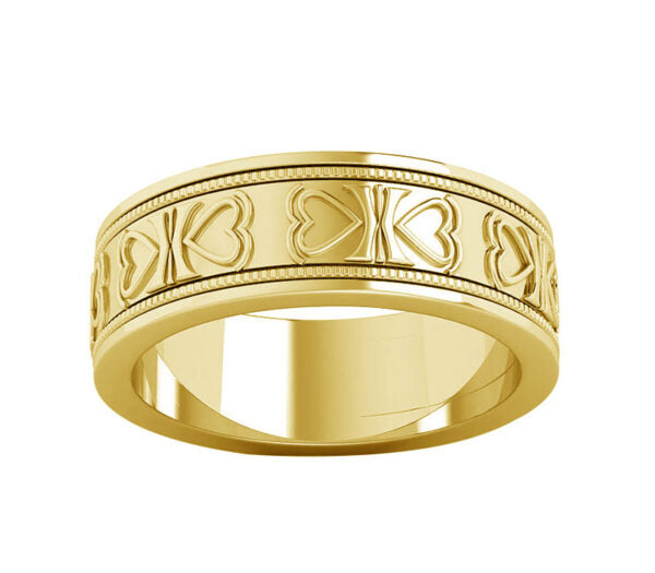 HANDSOME ENGRAVED WEDDING RING