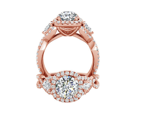 INFINITY THREE STONE  ENGAGEMENT RING