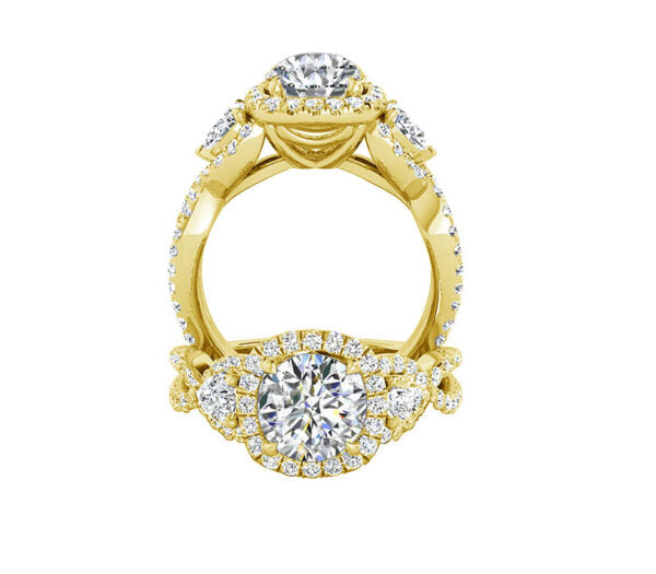 INFINITY THREE STONE  ENGAGEMENT RING