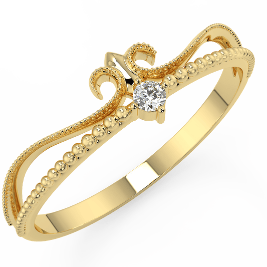 FLEUR-DE-LIS ROYAL DIAMOND RING