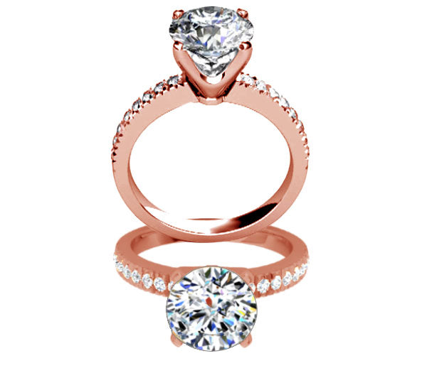 PAVE WHITE GOLD PRESET ENGAGEMENT RINGS