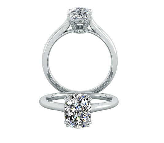 SPARKLE HEAD OVAL SOLITAIRE