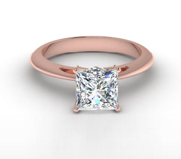 EMBELLISH PRINCESSES CUT DIAMOND SOLITAIRE