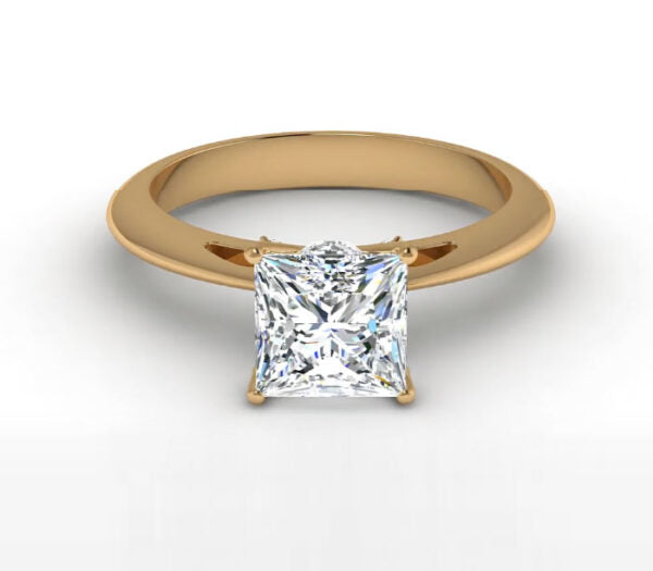 EMBELLISH PRINCESSES CUT DIAMOND SOLITAIRE