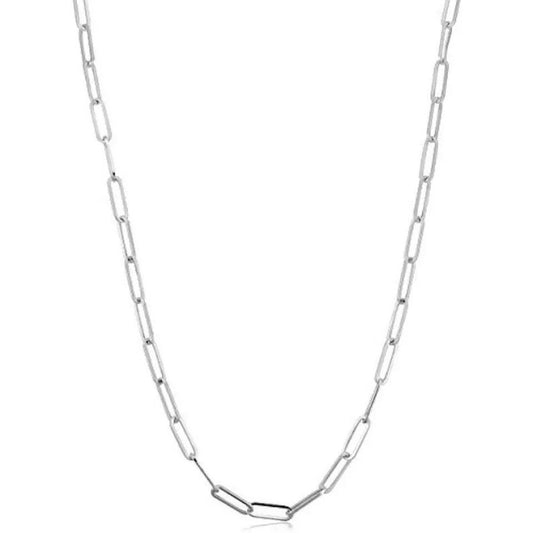 14K SOLID YELLOW GOLD PAPERCLIP CHAIN