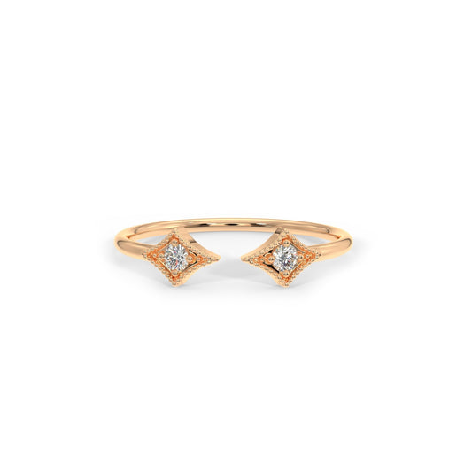 14k Diamond Stackable Rings