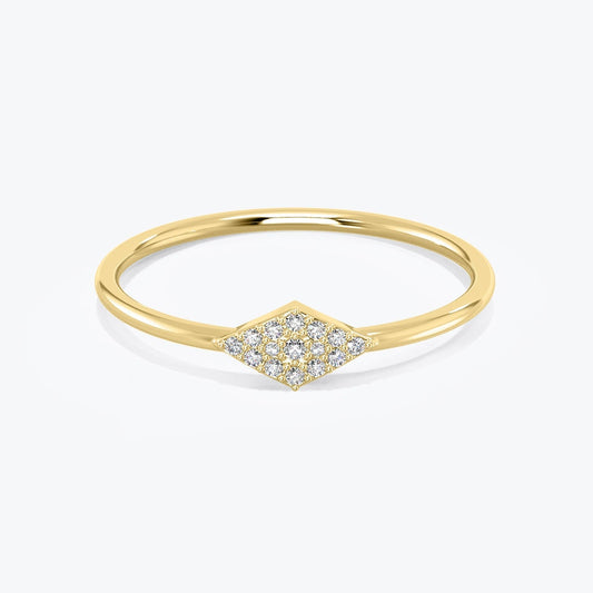 14k Gold Diamond Stacking Ring