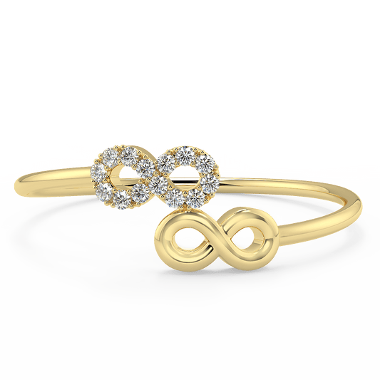 DAINTY DIAMOND DOUBLE INFINITY RING