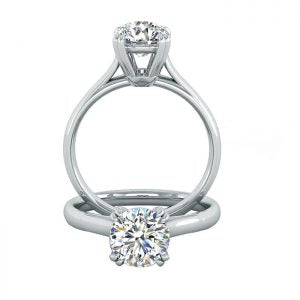 Which is the most popular style of engagement rings?
