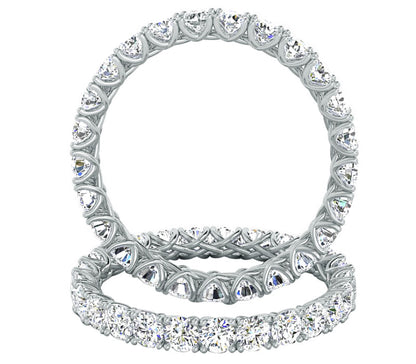 Braid Prongs Diamond Wedding Ring