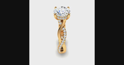 INFINITY STYLISH DIAMOND ENGAGEMENT RING