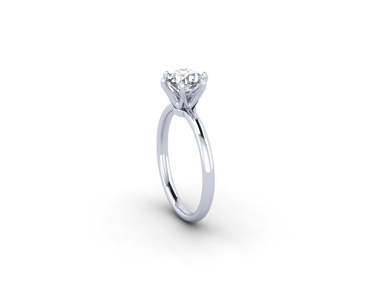 SIX PRONG COMFORT FIT SOLITAIRE
