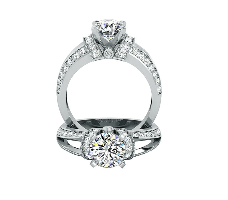  Royal diamond engagement ring. 1.40Ct diamond wedding ring