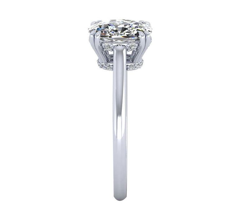 SPARKLE HEAD OVAL SOLITAIRE