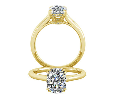 SPARKLE HEAD OVAL SOLITAIRE