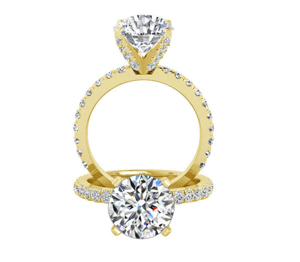 SPARKLE MICRO-PAVÉ CLASSIC ENGAGEMENT RING