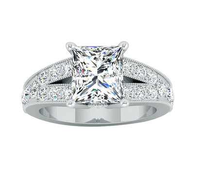 BEAUTIFUL SPLIT-SHANK DIAMOND RING