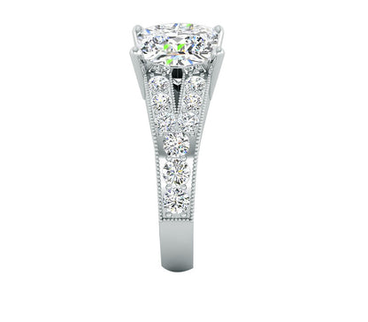 BEAUTIFUL SPLIT-SHANK DIAMOND RING