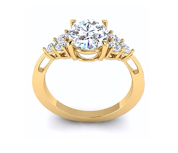 ELEGANT OVAL-CUT DIAMOND ENGAGEMENT RING