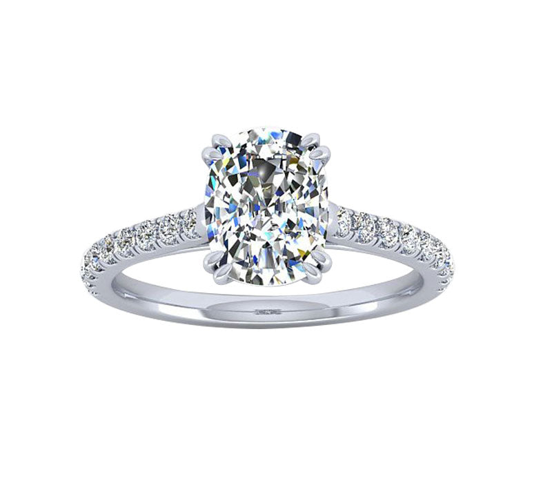 OVAL CUT DOUBLE PRONG CLASSIC ENGAGEMENT RING