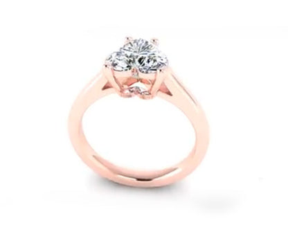 HEART SHAPED DIAMOND SOLITAIRE
