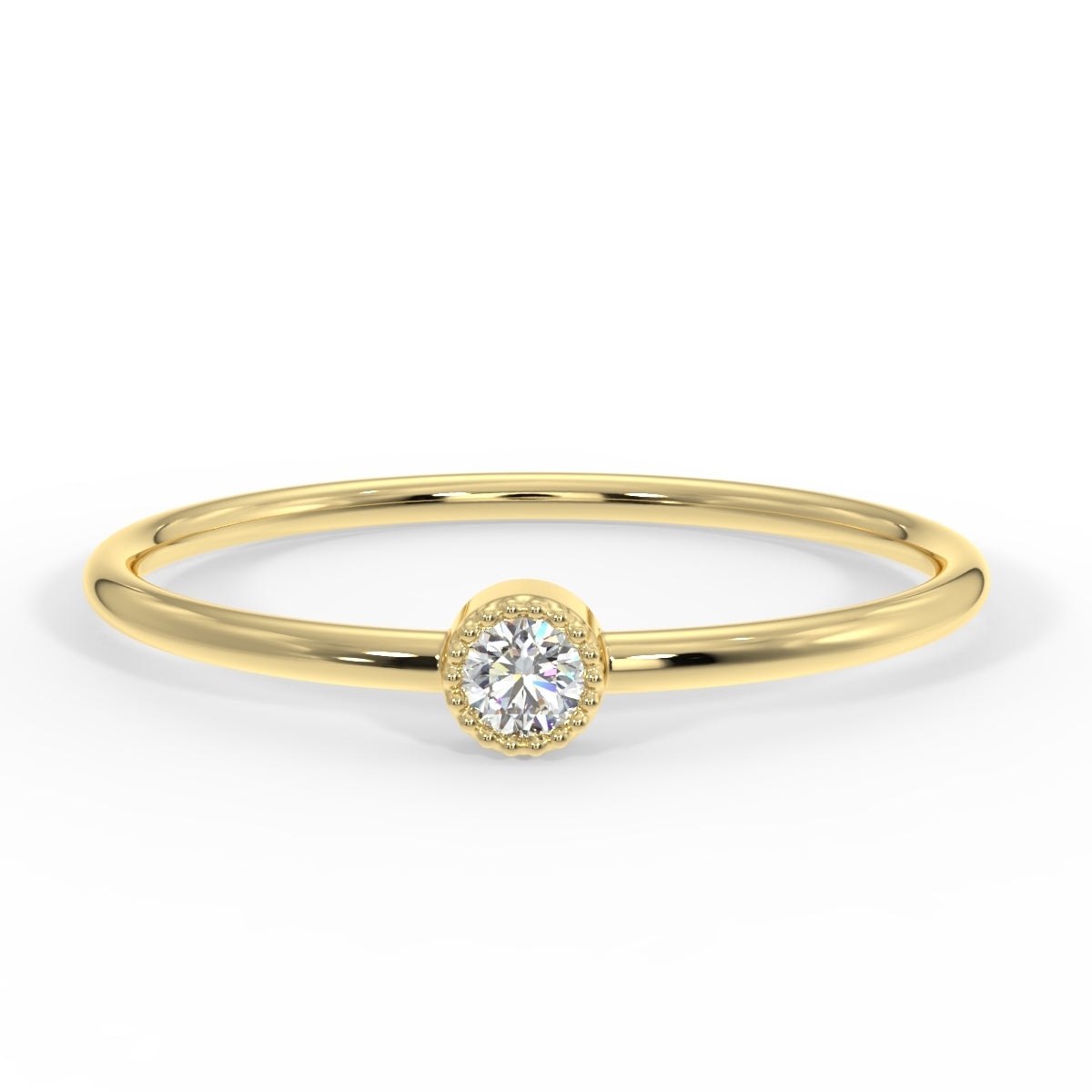 SIMPLE & CHIC MINIMALIST SOLITAIRE RING