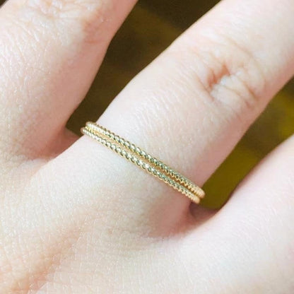 14k Gold Twisted Ring