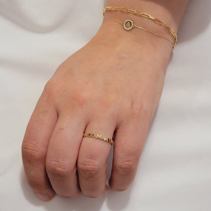 14k Solid Gold Dainty Diamond Bracelet