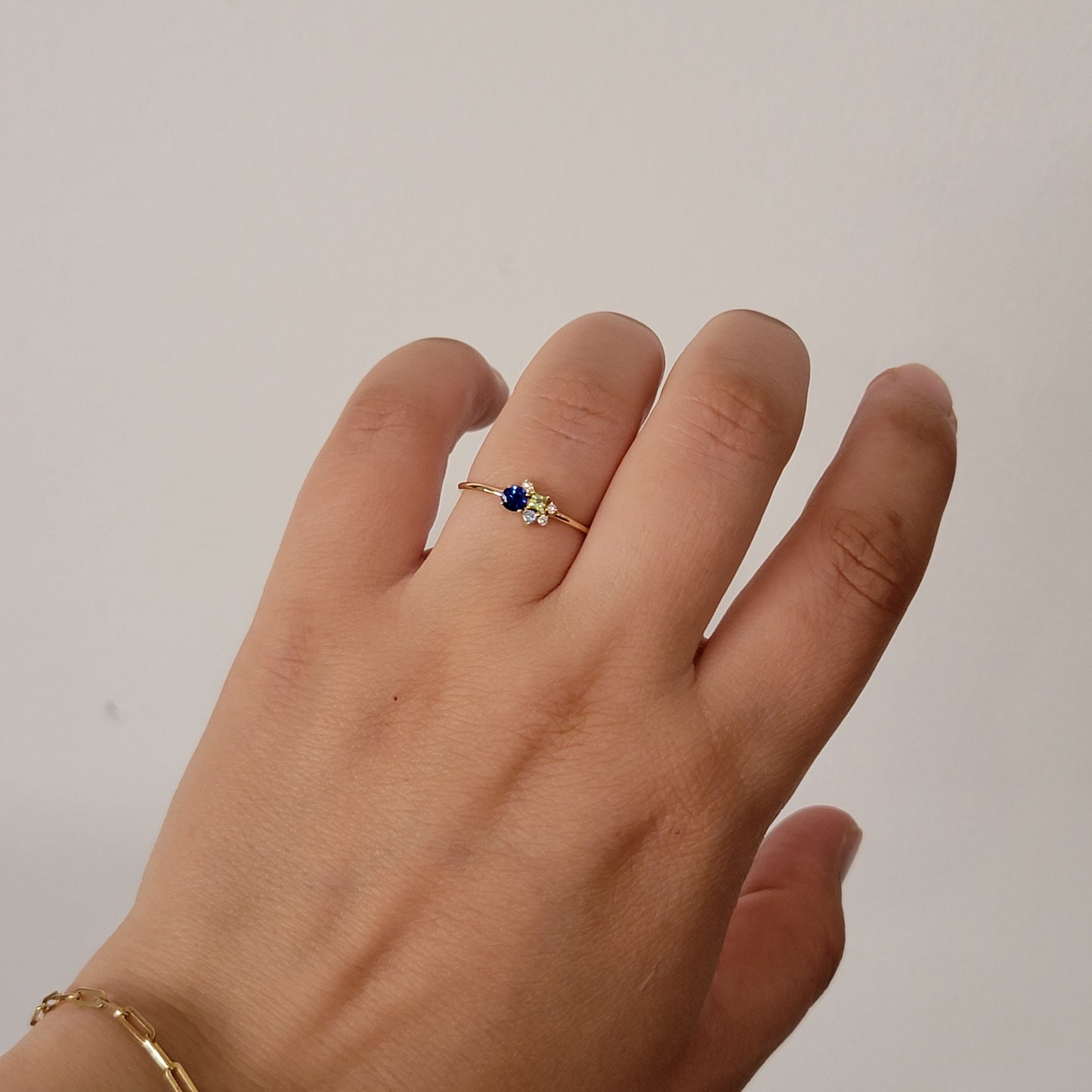 Cluster Gemstone ring